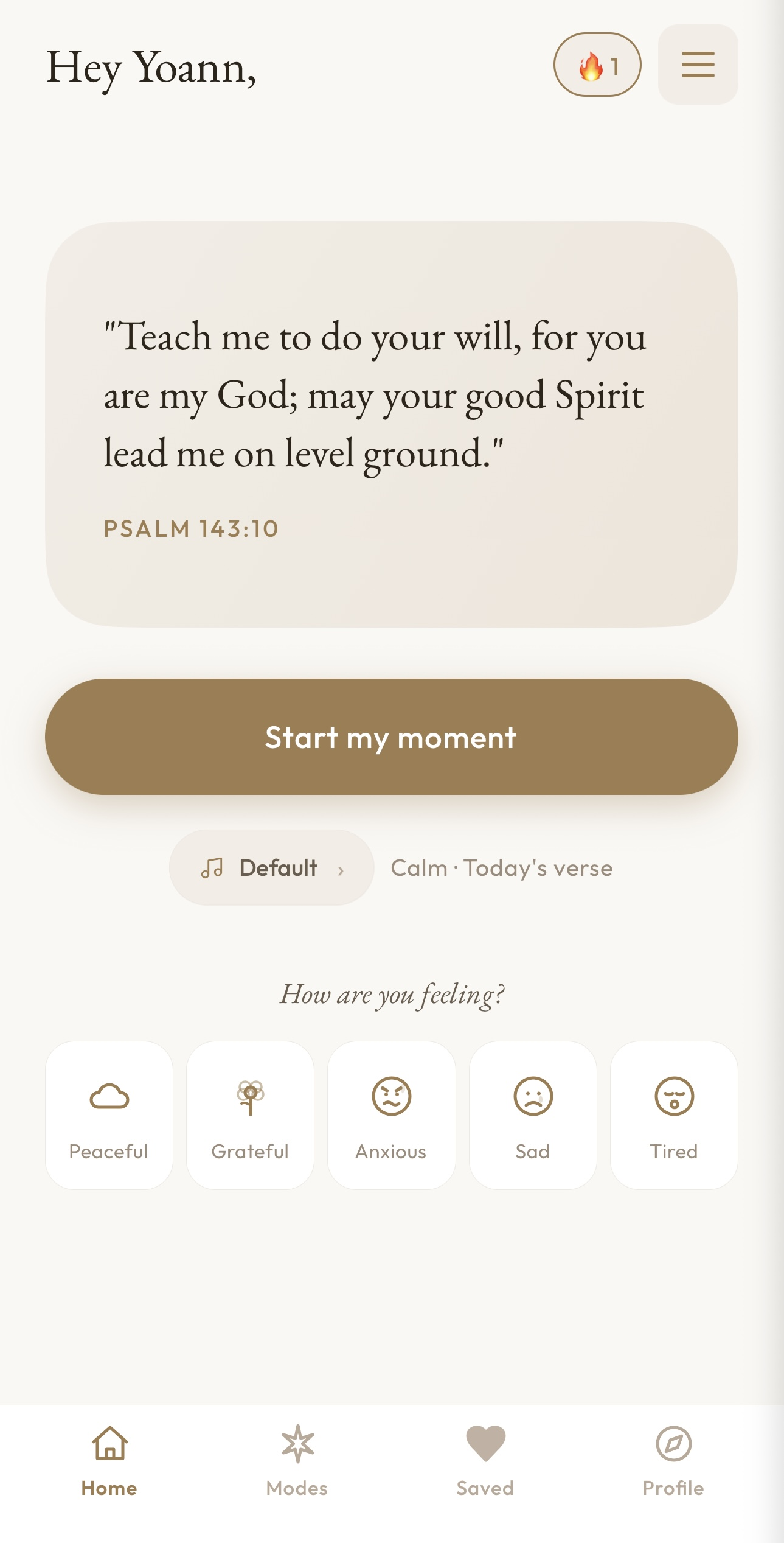 Still app home screen